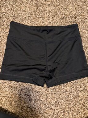 Aeropostale Black High-Rise Athletic Bike Shorts